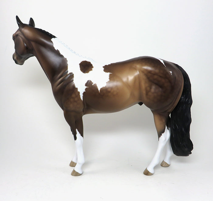 IM COOL SKIP-OOAK-ETCHED BUCKSKIN PAINT MODEL HORSE 12/29