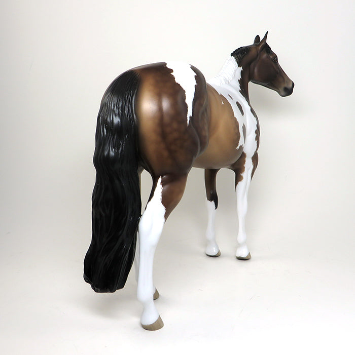 IM COOL SKIP-OOAK-ETCHED BUCKSKIN PAINT MODEL HORSE 12/29