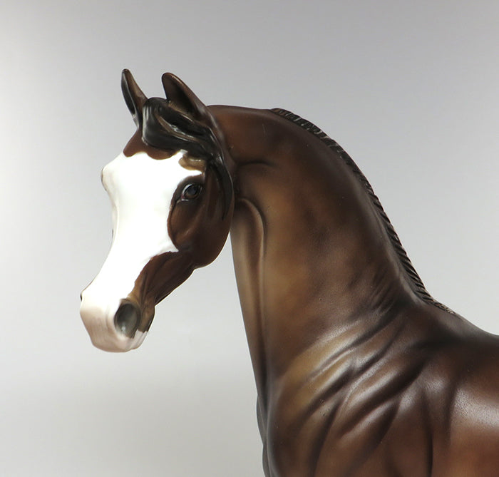 PS PROMISE-OOAK DAPPLE CHESTNUT ARABIAN MODEL HORSE 6/15