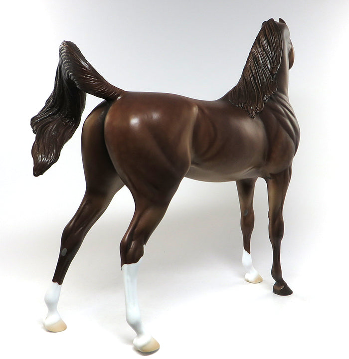 PS PROMISE-OOAK DAPPLE CHESTNUT ARABIAN MODEL HORSE 6/15