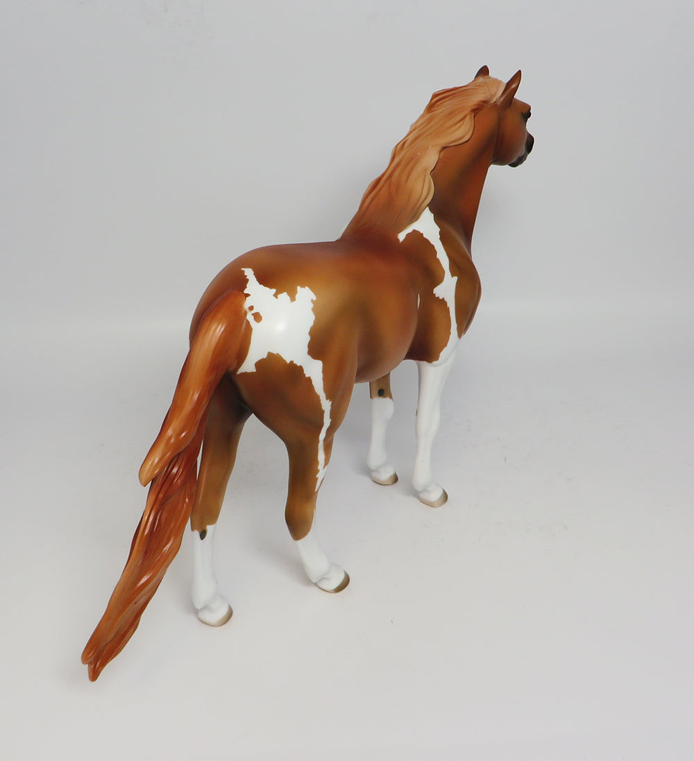 MOSLEY-OOAK CHESTNUT PINTO MUSTANG MODEL HORSE 4/28