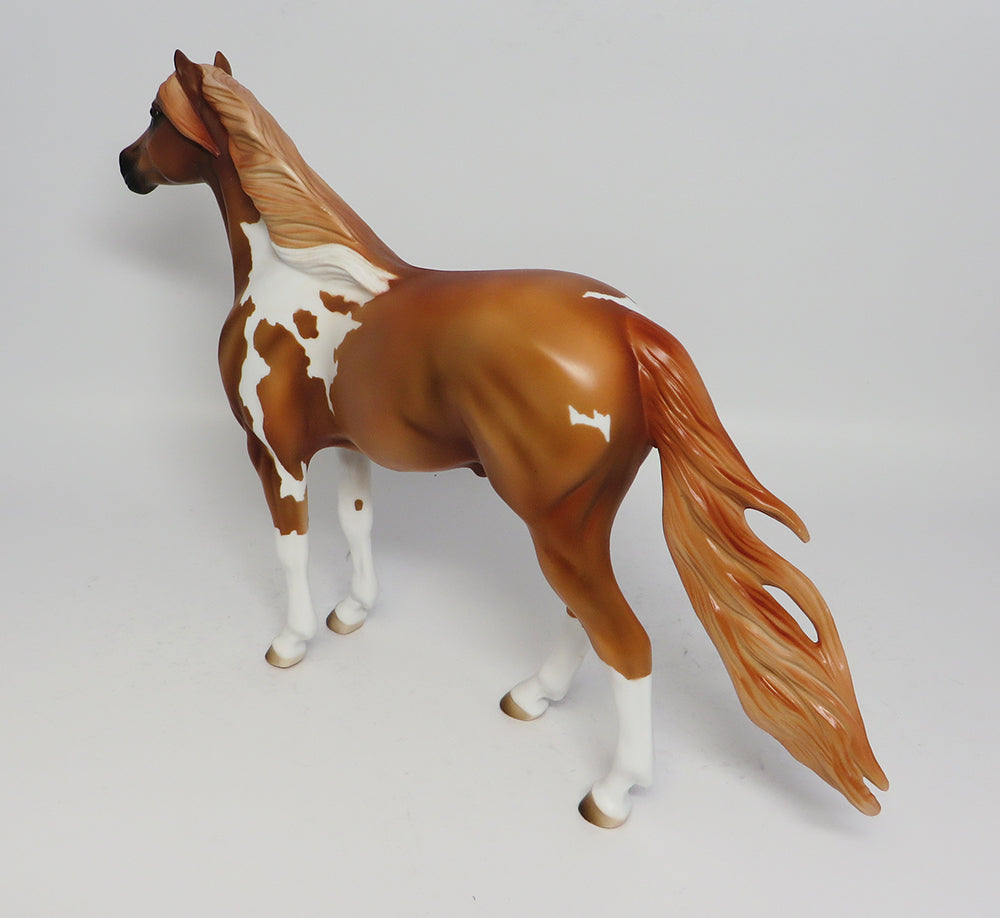 MOSLEY-OOAK CHESTNUT PINTO MUSTANG MODEL HORSE 4/28