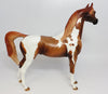 SON OF SAM-OOAK CHESNUT PINTO ARABIAN MODEL HORSE 4/28