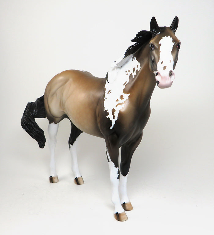 ICE ICE BABY-DAPPLE BUCKSKIN PAINT ISH MODEL HORSE 12/29
