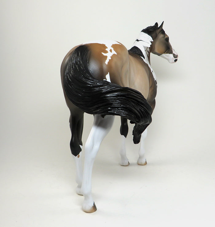 ICE ICE BABY-DAPPLE BUCKSKIN PAINT ISH MODEL HORSE 12/29