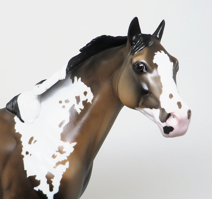 ICE ICE BABY-DAPPLE BUCKSKIN PAINT ISH MODEL HORSE 12/29