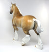 GOODBYE EARL-OOAK DAPPLED PALOMINO TROTTING DRAFTER MODEL HORSE 6/21