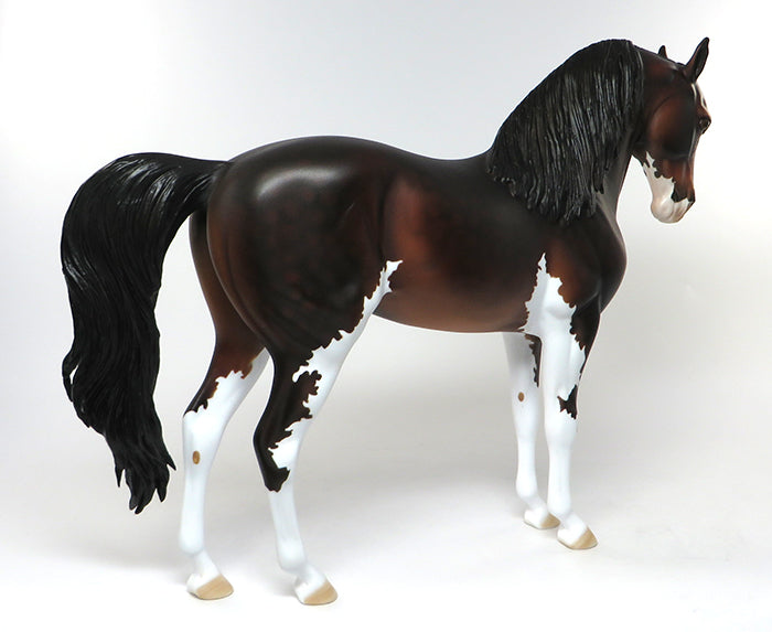 CHARRO-OOAK DAPPLE BAY ANDALUSIAN STALLION MODEL HORSE 6/24