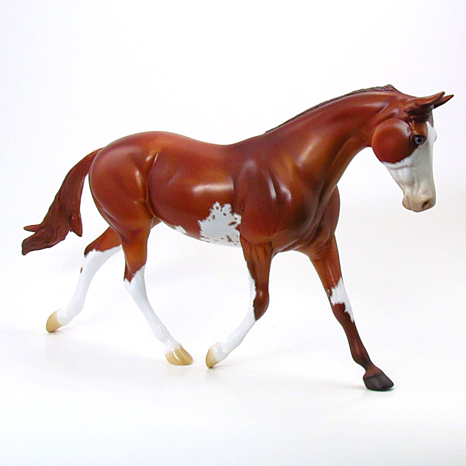 LUCY LEGS - Chestnut Pinto Palouse Model Horse - LE2 6/15