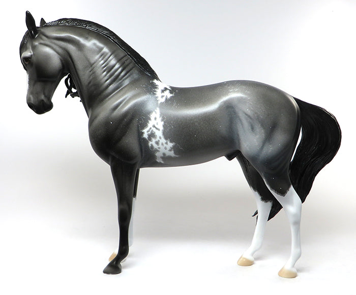 FUERTE-OOAK ETCHED BLUE ROAN ANDALUSIAN MODEL HORSE 6/21