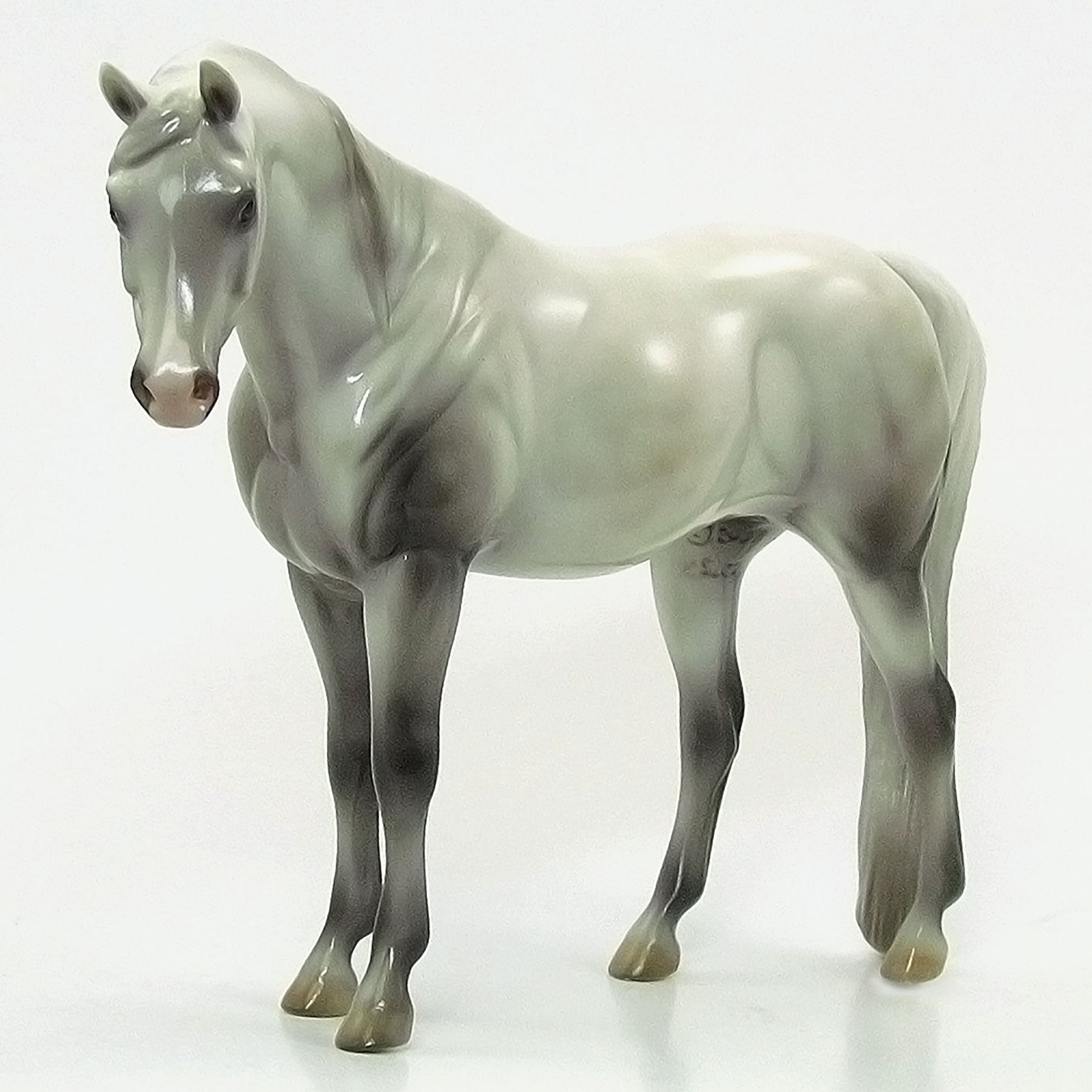 MICA DUST - OOAK Dapple Grey Arabian Model Horse Pebble - 6/15