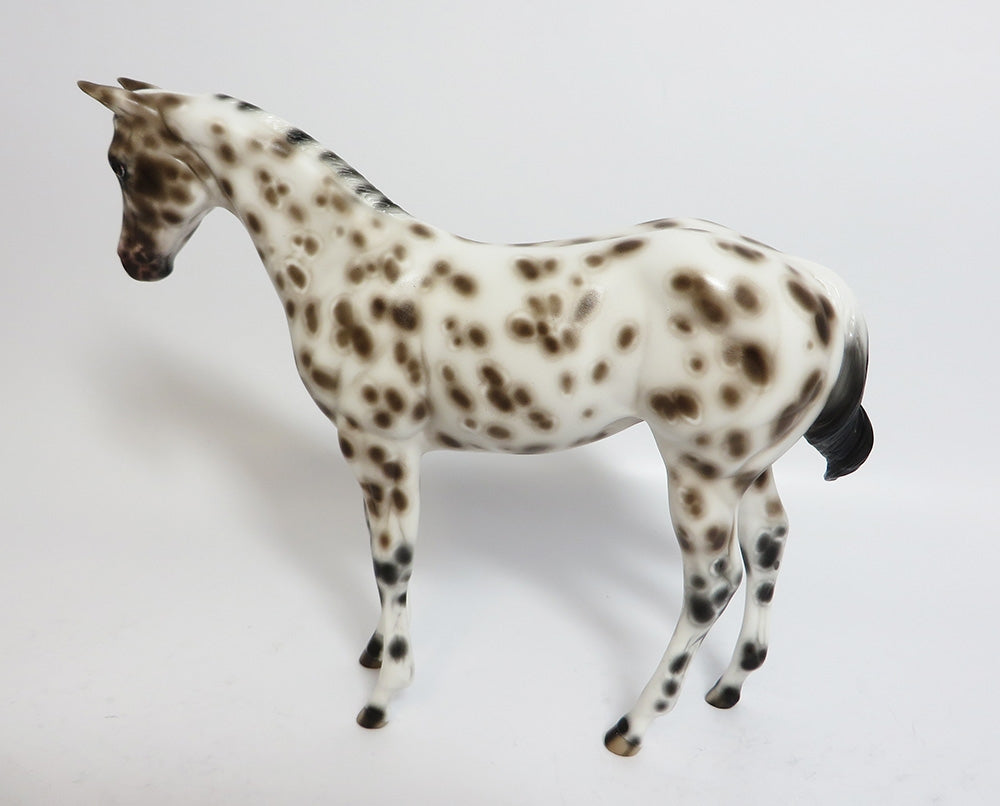 PAISLEY~OOAK BAY LEOPARD APPALOOSA WEANLING MODEL HORSE BY SHERYL LEISURE 11/13/17