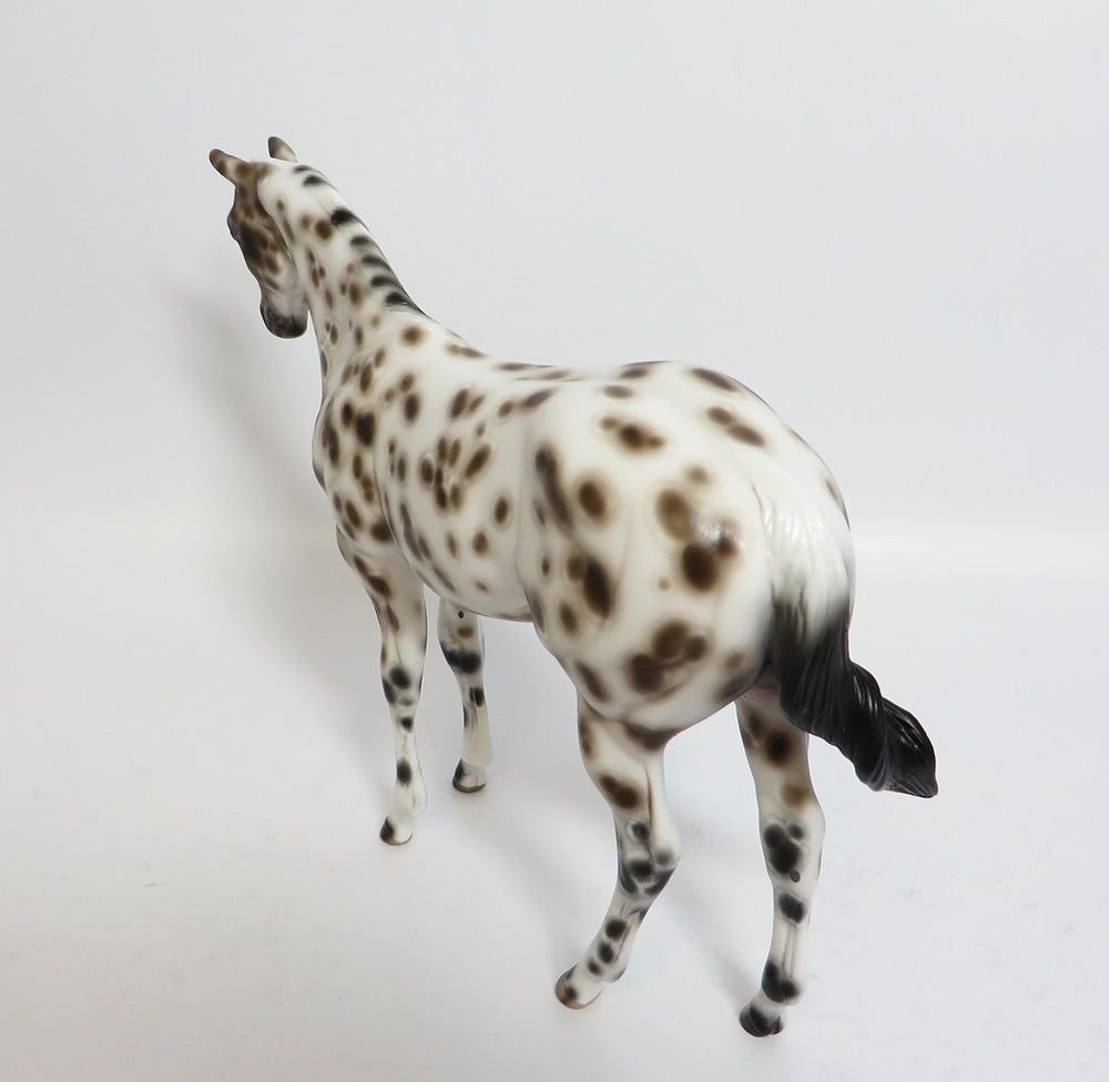 PAISLEY~OOAK BAY LEOPARD APPALOOSA WEANLING MODEL HORSE BY SHERYL LEISURE 11/13/17