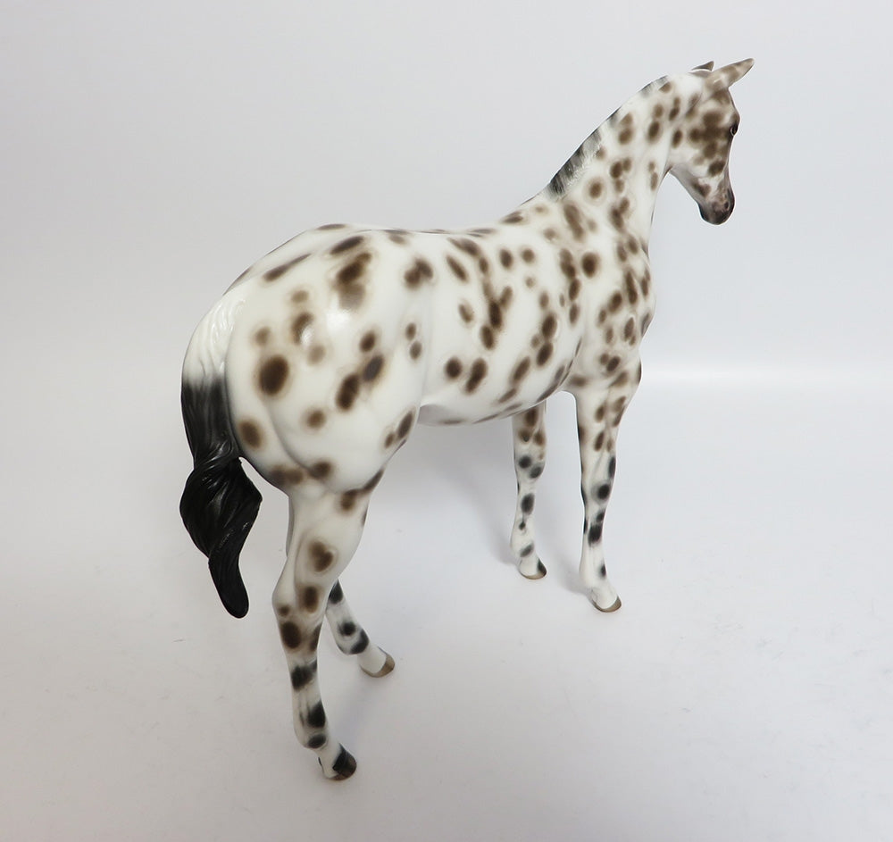 PAISLEY~OOAK BAY LEOPARD APPALOOSA WEANLING MODEL HORSE BY SHERYL LEISURE 11/13/17