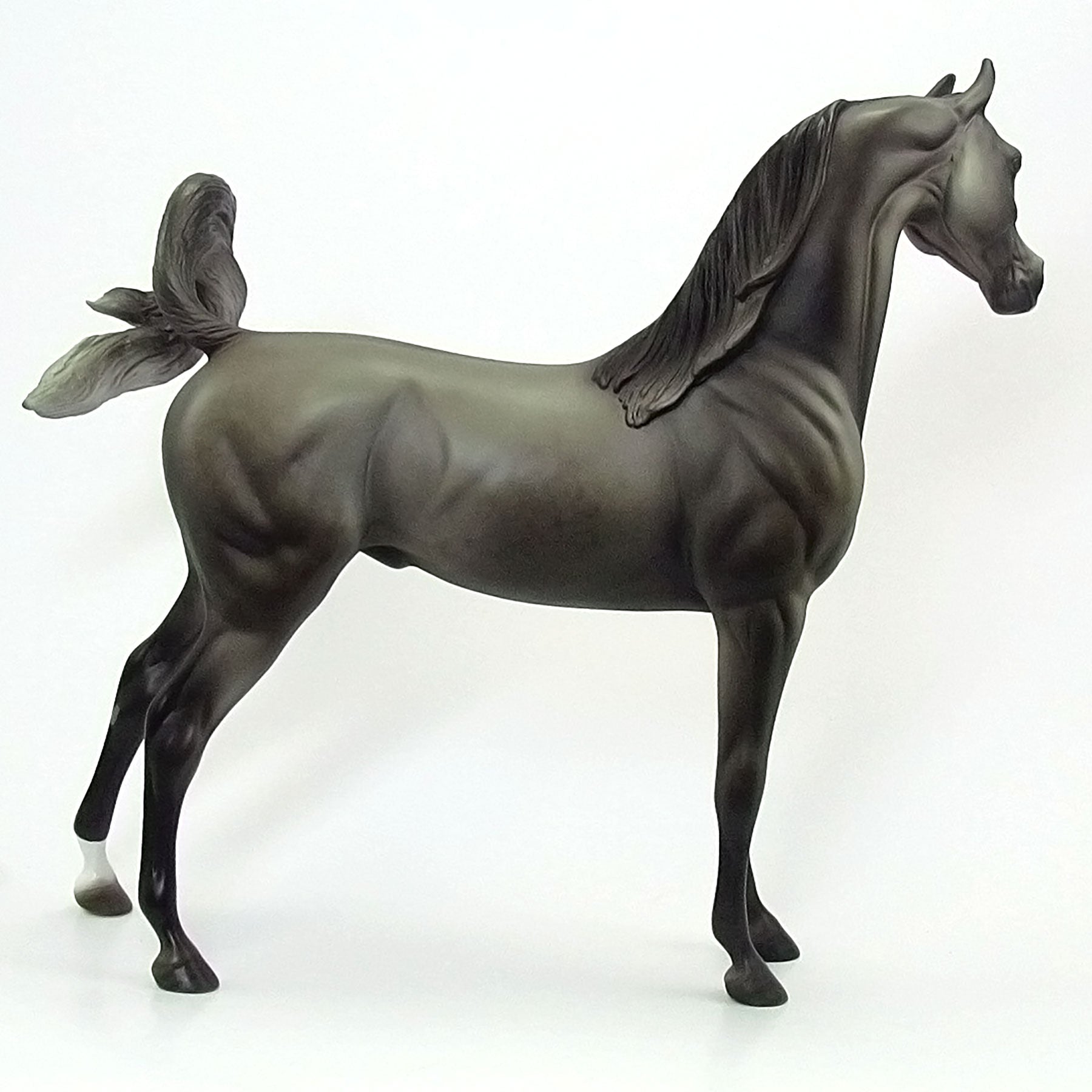 DEITSH - Dark Dapple Grey Arabian Model Horse - LE3 - 6/15