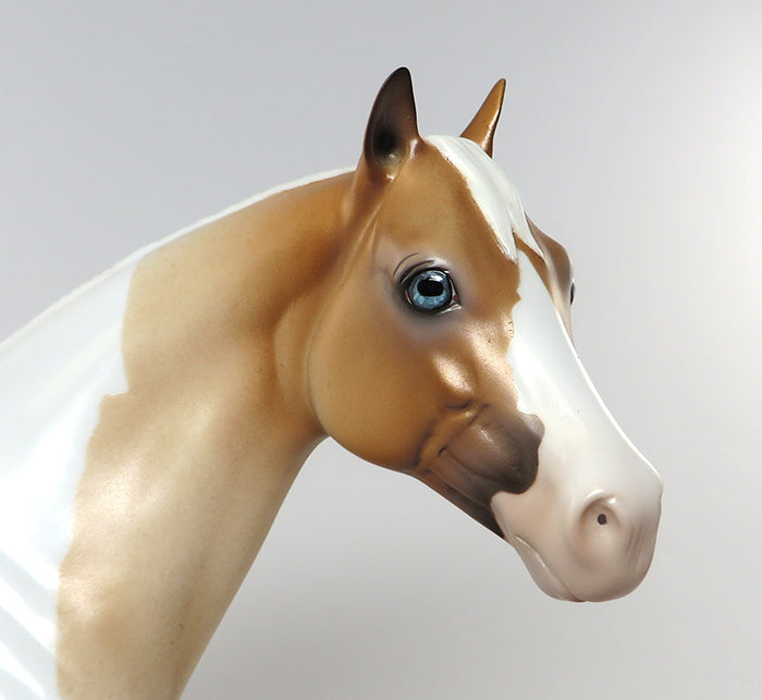 TRICKY ZIPPER-OOAK PALOMINO ROAN ISH MARE MODEL HORSE 6/23