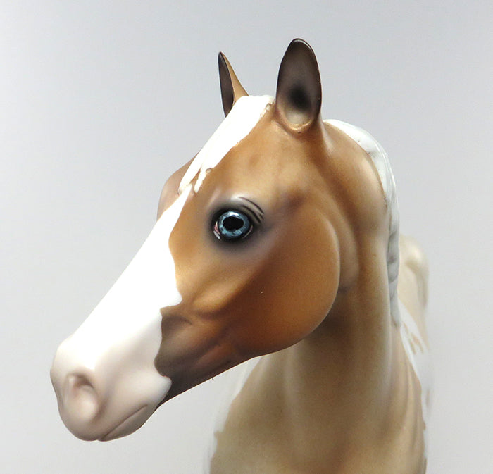 TRICKY ZIPPER-OOAK PALOMINO ROAN ISH MARE MODEL HORSE 6/23
