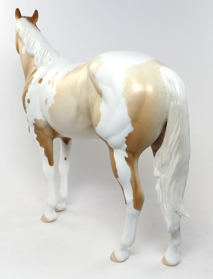 TRICKY ZIPPER-OOAK PALOMINO ROAN ISH MARE MODEL HORSE 6/23