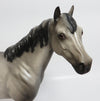 SILVER LINNING-OOAK CUSTOM SILVER DUN ISH MODEL HORSE PAINTED BY SHERYL LEISURE