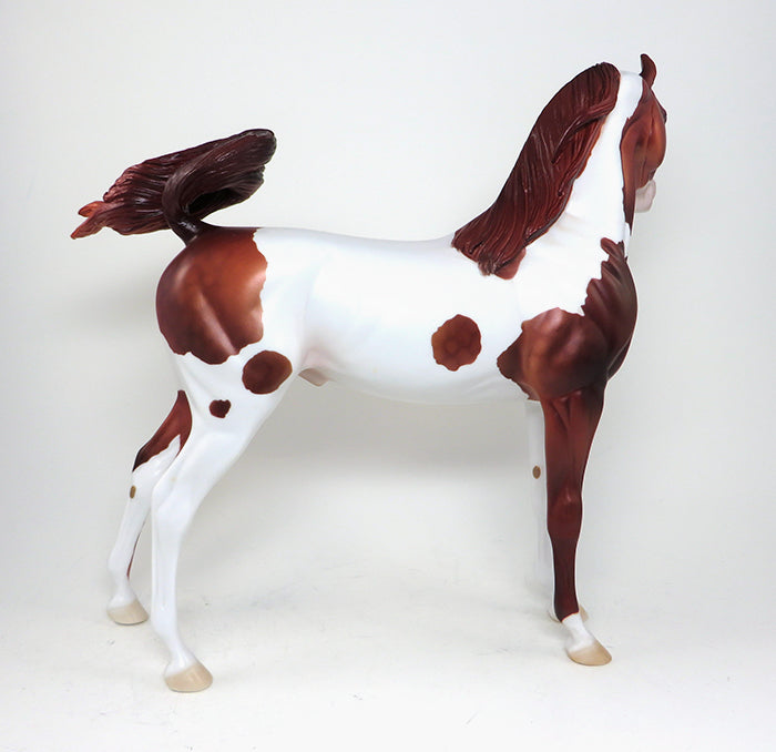 stunning one of a kind paint arabian model horse