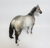 SILVER LINNING-OOAK CUSTOM SILVER DUN ISH MODEL HORSE PAINTED BY SHERYL LEISURE