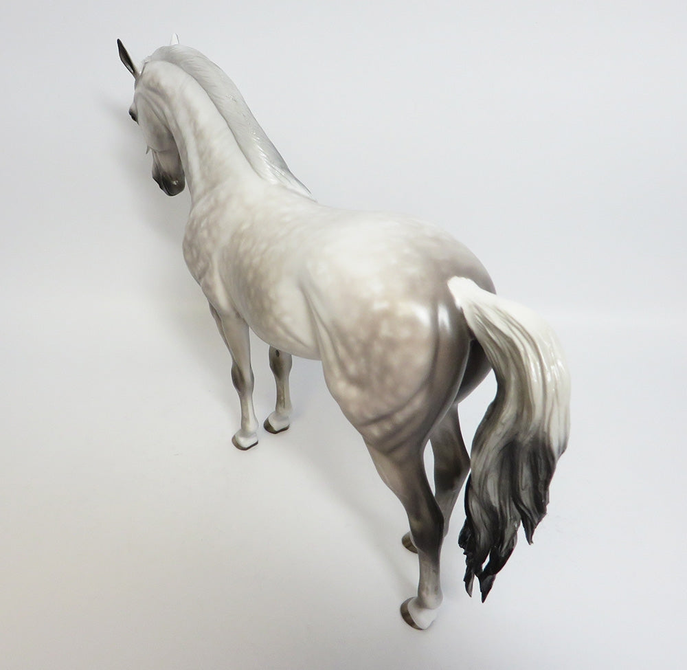 ARTIMIS GREY~OOAK STAR DAPPLE ANDALUSIAN MODEL HORSE BY SHERYL LEISURE 11/13/17