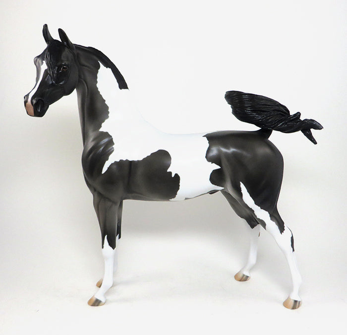 closing time dark grey arabian model horse