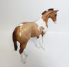 SNOW BELLE-OOAK RED DUN PINTO WEANLING MODEL HORSE 12-19-17