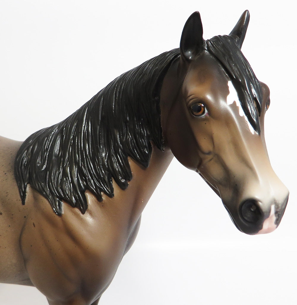 SNOW BLOSSOM-OOAK SOOTY BUCKSKIN APPALOOSA ISH MODEL HORSE WHS 2017