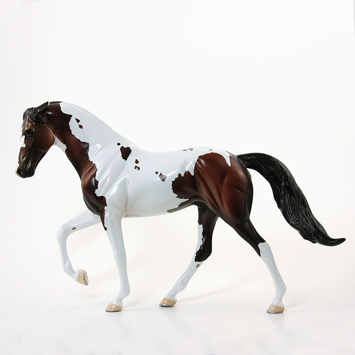 HERSHEY KISSES - OOAK Bay Pinto Tennessee Walker Model Horse - LE4 - 6/15