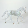 SPRING FEVER - OOAK White Tennessee Walker Model Horse with Pink Flowers - 6/15