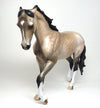 DIESEL ONLY-OOAK-BUCKSKIN THOROUGHBRED MODEL HORSE 12/30