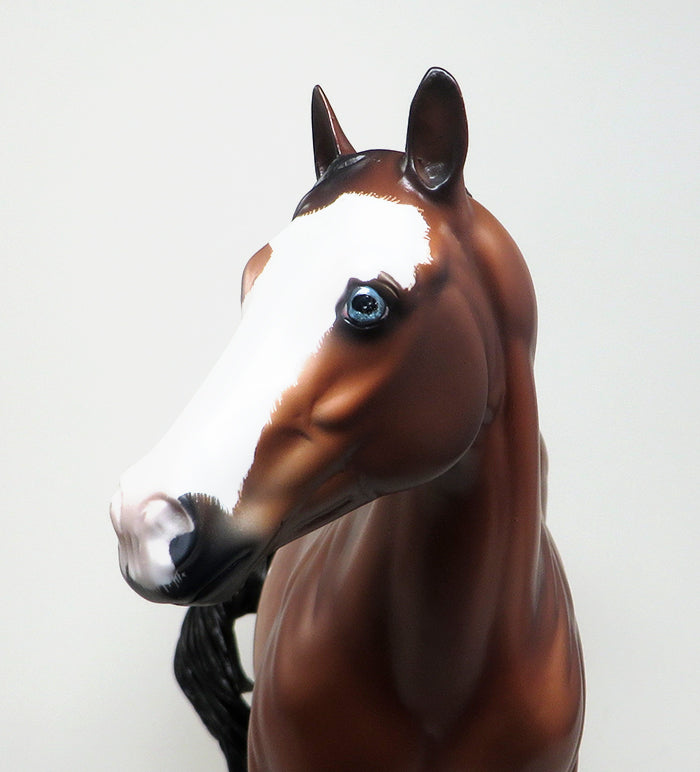 IRRESISTIBLE KID-OOAK GOLDEN BUCKSKIN OVERO ISH MODEL HORSE 1/4