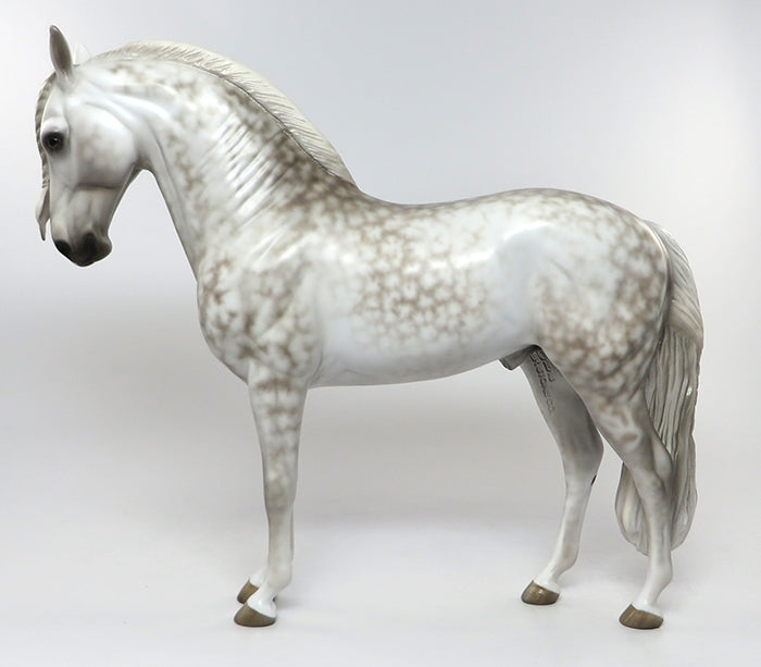 SBALORDITIVO &quot;STUNNING&quot; STAR DAPPLE GREY ANDALUSIAN STALLION MODEL HORSE  BY SHERYL LEISURE 6/24
