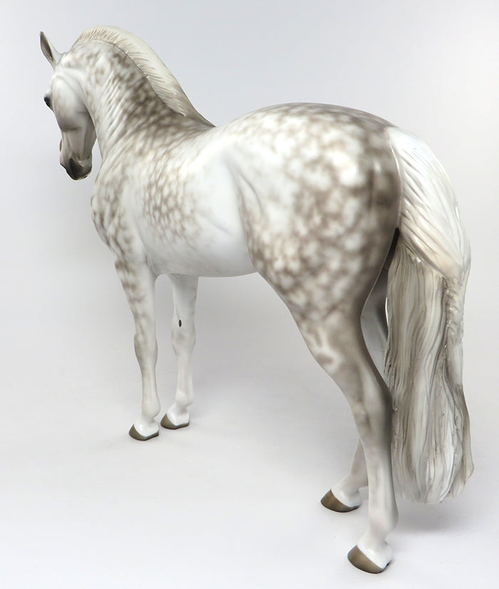 SBALORDITIVO &quot;STUNNING&quot; STAR DAPPLE GREY ANDALUSIAN STALLION MODEL HORSE  BY SHERYL LEISURE 6/24