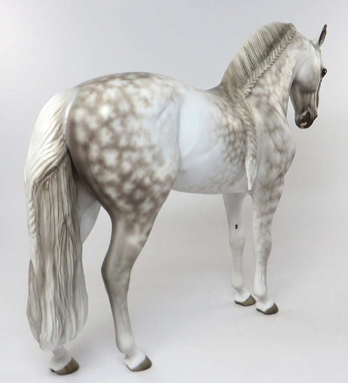SBALORDITIVO &quot;STUNNING&quot; STAR DAPPLE GREY ANDALUSIAN STALLION MODEL HORSE  BY SHERYL LEISURE 6/24