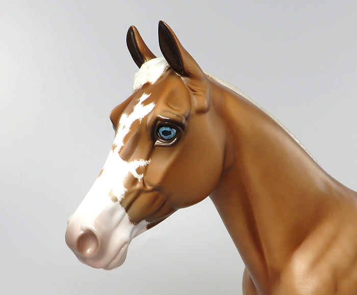 PS YOU ARE MY SUNSHINE-OOAK ETCHED PALOMINO PAINT PALOUSE MODEL HORSE 6/28