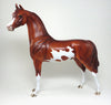 red dun overo arabian model horse 