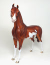 JASMIN N LACE - OOAK RED DUN PAINT ARABIAN MODEL HORSE - 1/11