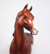 JASMIN N LACE - OOAK RED DUN PAINT ARABIAN MODEL HORSE - 1/11