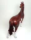 JASMIN N LACE - OOAK RED DUN PAINT ARABIAN MODEL HORSE - 1/11