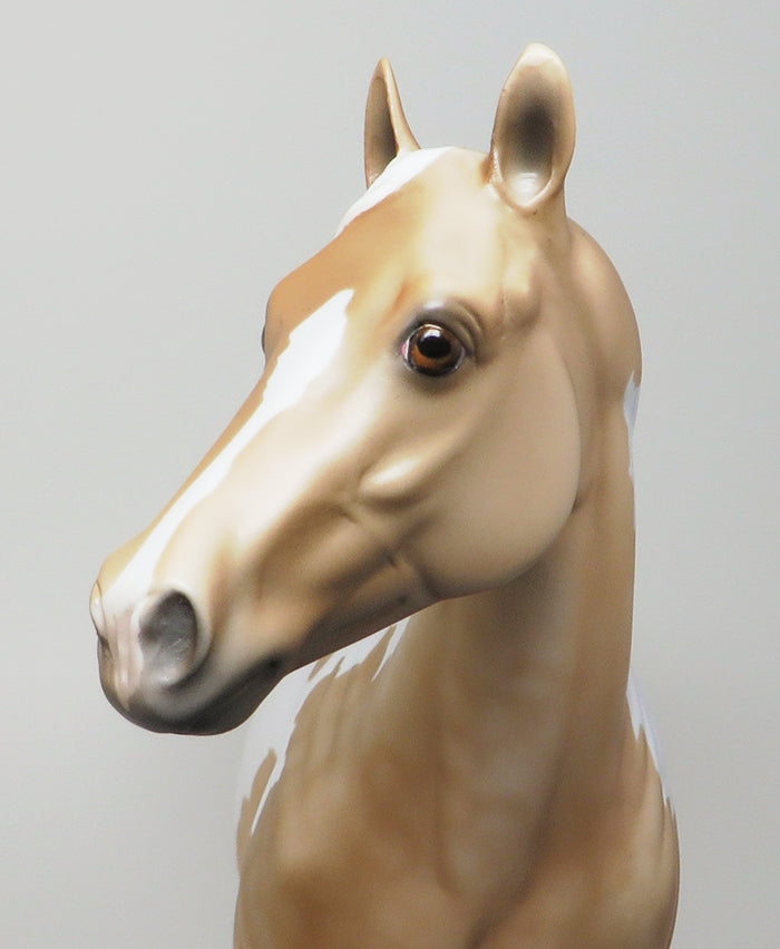 SKINNY LOVE - DAPPLE PALOMINO PAINT LIMITED EDITION ISH MODEL HORSE - L5 - 1/8