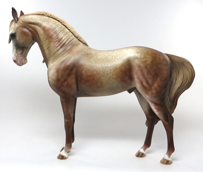 RICO-CHESTNUT GOING GREY WINDSWEPT ANDALUSIAN MODEL HORSE 6/30