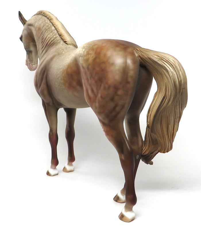 RICO-CHESTNUT GOING GREY WINDSWEPT ANDALUSIAN MODEL HORSE 6/30