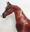 DREAM WALKER-OOAK CUSTOM DAPPLE CHESTNUT ARABIAN MODEL HORSE 11-17-17