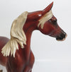 DREAM WALKER-OOAK CUSTOM DAPPLE CHESTNUT ARABIAN MODEL HORSE 11-17-17