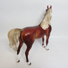 DREAM WALKER-OOAK CUSTOM DAPPLE CHESTNUT ARABIAN MODEL HORSE 11-17-17
