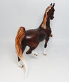 STRETCH-LE.3 LIVER CHESTNUT SADDLEBRED MODEL HORSE 05/10/17