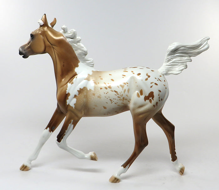 CALL ME BLONDIE-OOAK PALOMINO APPALOOSA YEARLING MODEL HORSE 6/30