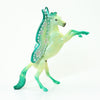 I LOVE GREEN - OOAK Rearing Model Horse Chip Green Butterfly - 6/15